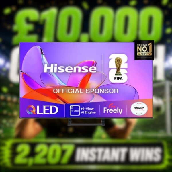 50" Hisense QLED TV or £260 Cash