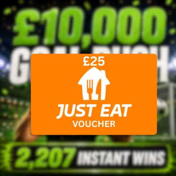 £25 Just Eat E-Voucher or £20 Cash