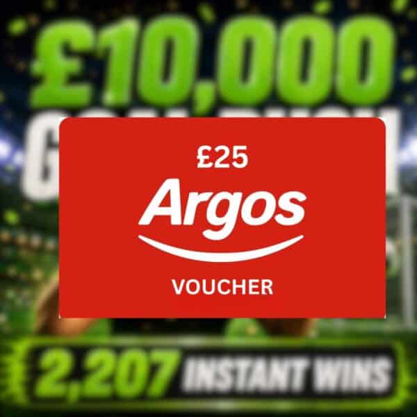 £25 Argos E-Voucher or £20 Cash