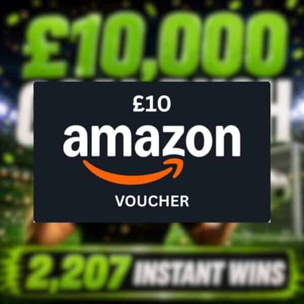 £10 Amazon E-Voucher or £8 Cash