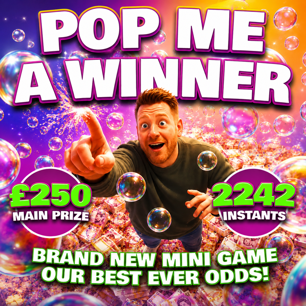 20p Pop Me A Winner (£250 End Prize)