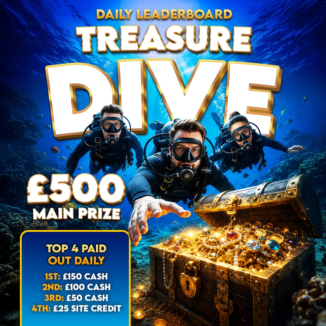 Treasure Dive Leaderboard – £500 Main Prize
