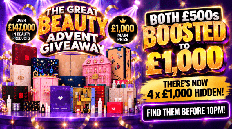 THE GREAT BEAUTY ADVENT GIVEAWAY (£1,000 Main Prize)