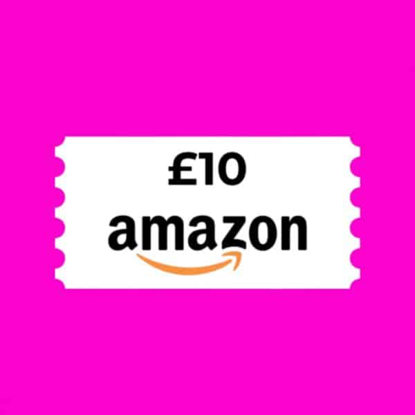 £10 Amazon E-Voucher or £8 Cash