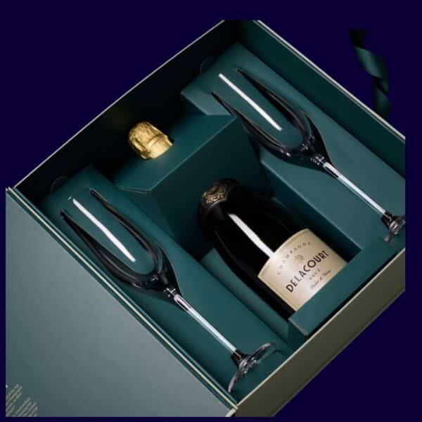 M&S Delacourt Champagne & Glasses Gift or £40 Cash
