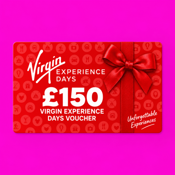 £150 Virgin Experience Days Voucher or £125 Cash