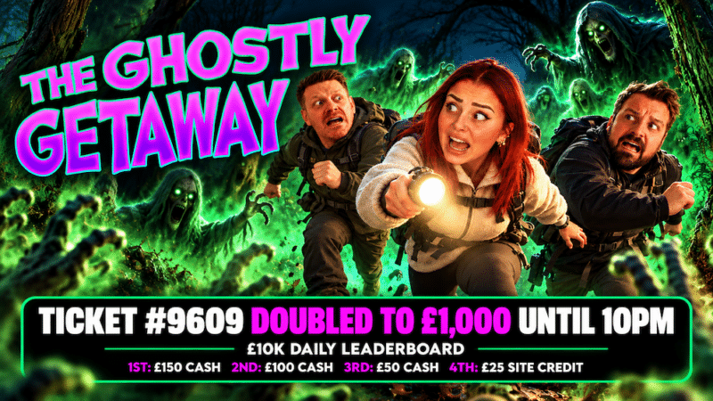 The Ghostly Getaway - Daily Leaderboard (£500 End Prize)