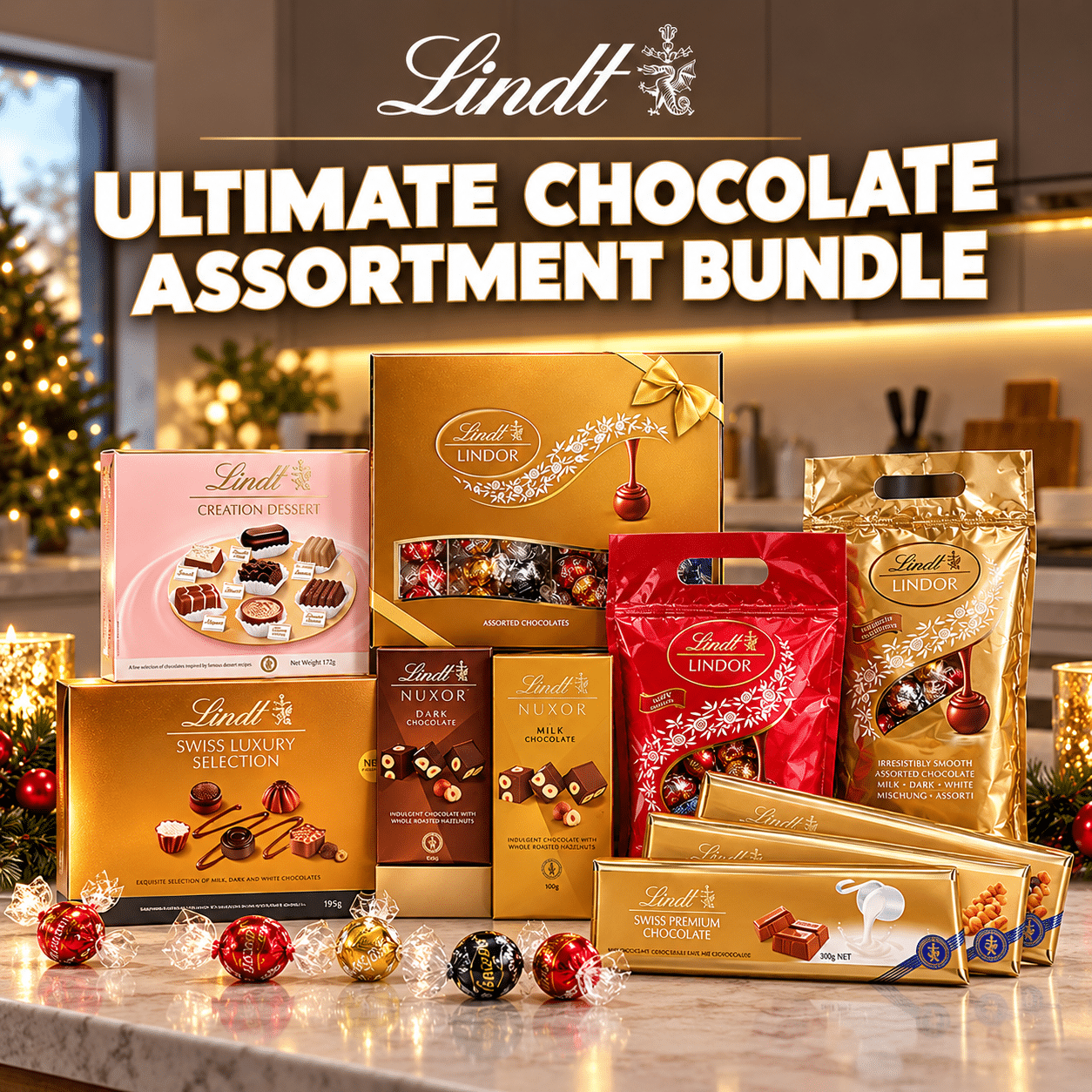Lindt Ultimate Chocolate Assortment Bundle 4.12KG