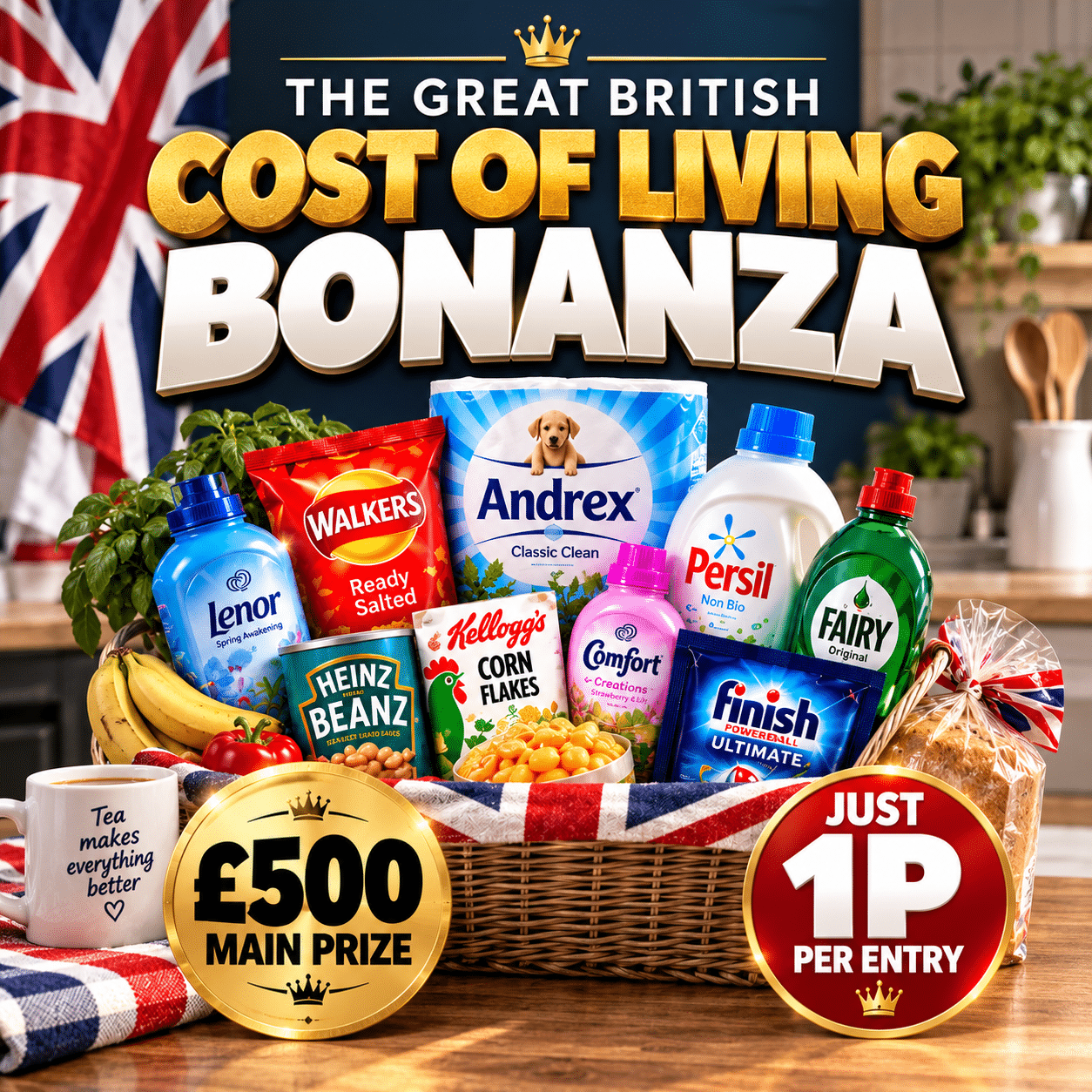 The Great British Cost of Living Bonanza #84 – £500 Main Prize