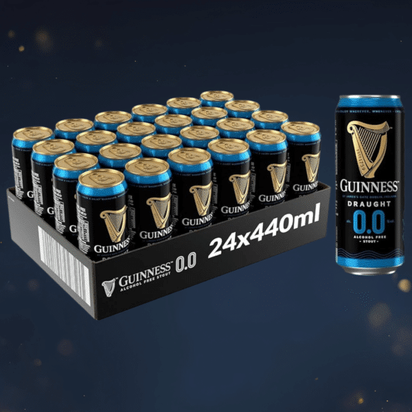 Guinness Draught £0.0 Alcohol Free Stout | 0% vol | 24 x 440ml Or £20