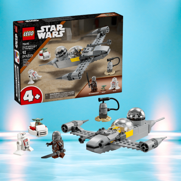 Lego Mando and Grogu's N-1 Starfighter™ Or £20