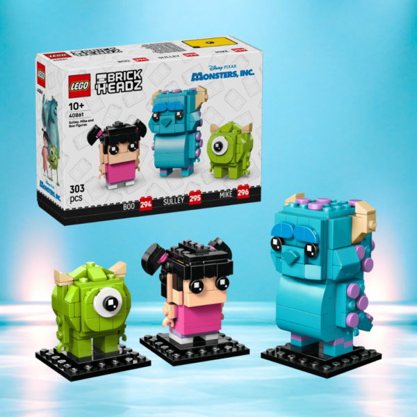 Lego Sulley, Mike and Boo Figures Or £18