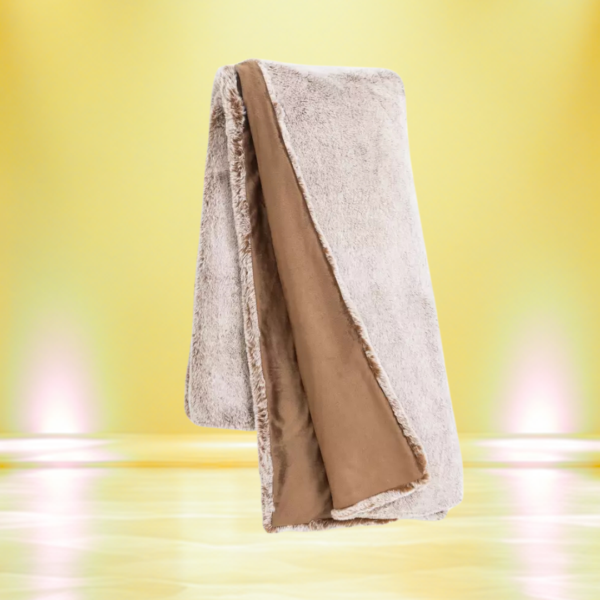 Habitat Fur Tipped Throw - Brown -125x150cm Or £23