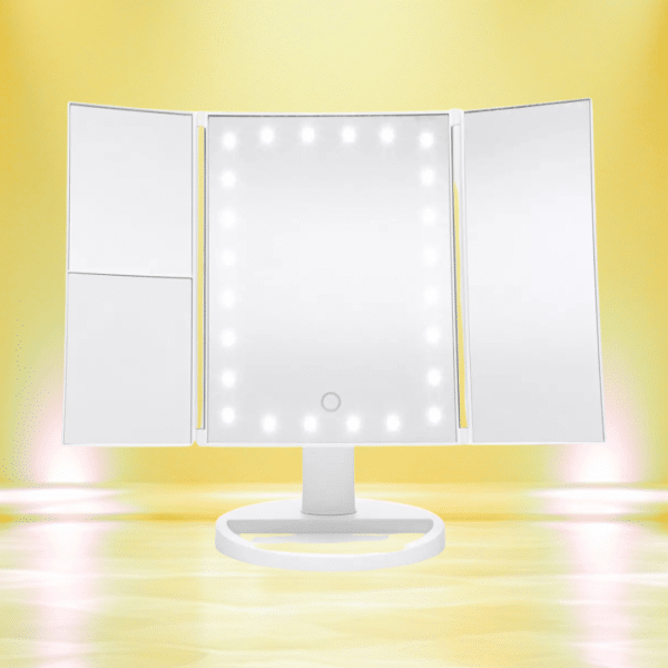 Rio 24 LED Folding Mirror - White Or £18