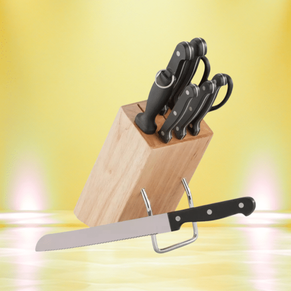 Argos Home 8 Piece Wooden Knife Block Set Or £20