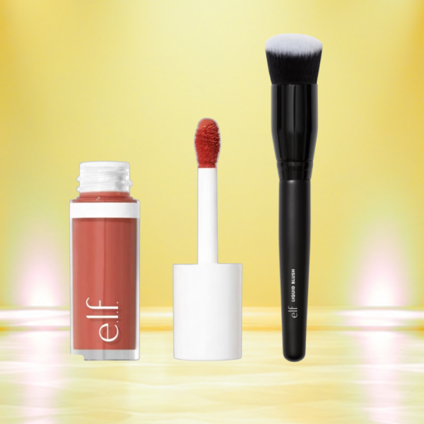 e.l.f. Camo Liquid Blush Dusty Rosé & Liquid Blush Brush Duo Or £10