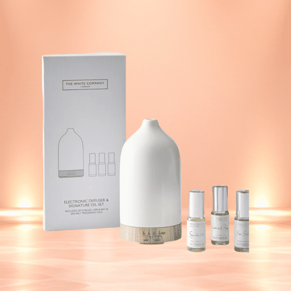 The White Company Electronic Diffuser & Set of 3 Signature Fragrance Oils Set Or £75