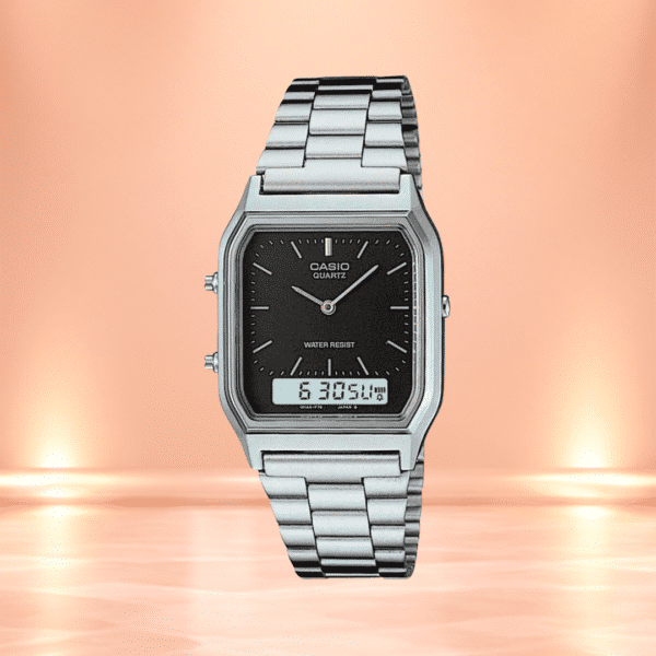 Casio Silver Stainless Steel Bracelet Watch Or £24