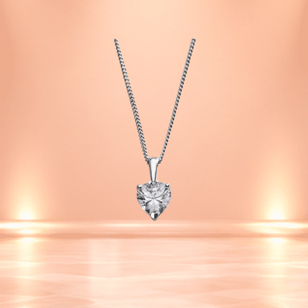 Revere Sterling Silver Heart Pendant Necklace Or £16