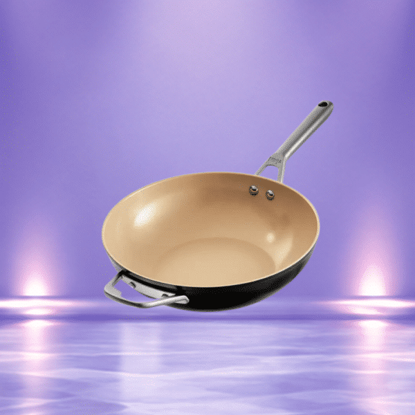 Ninja 28cm Extended Life Ceramic Aluminium Wok Or £56