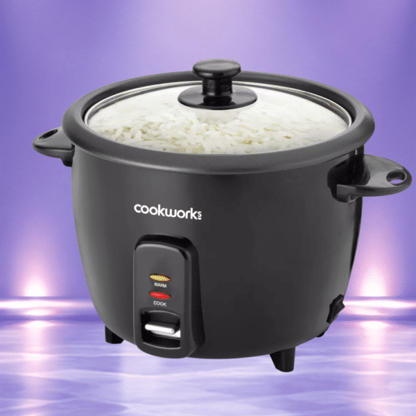 Cookworks 1.5L Rice Cooker - Black Or £18