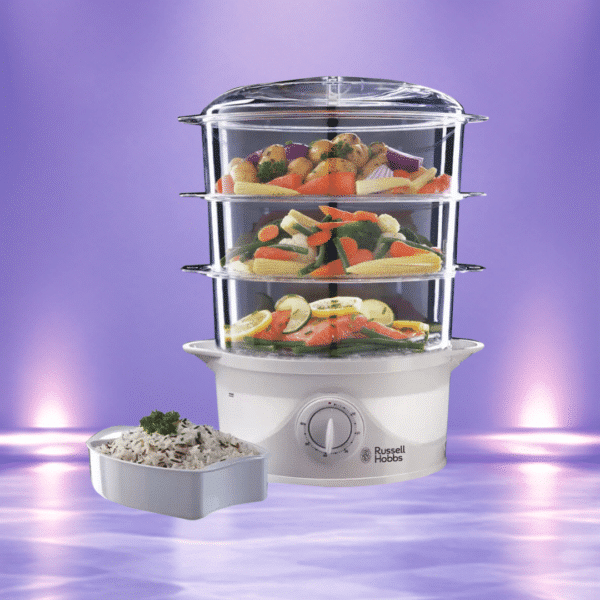 Russell Hobbs 3 Tier Plastic Food Steamer 21140 Or £30