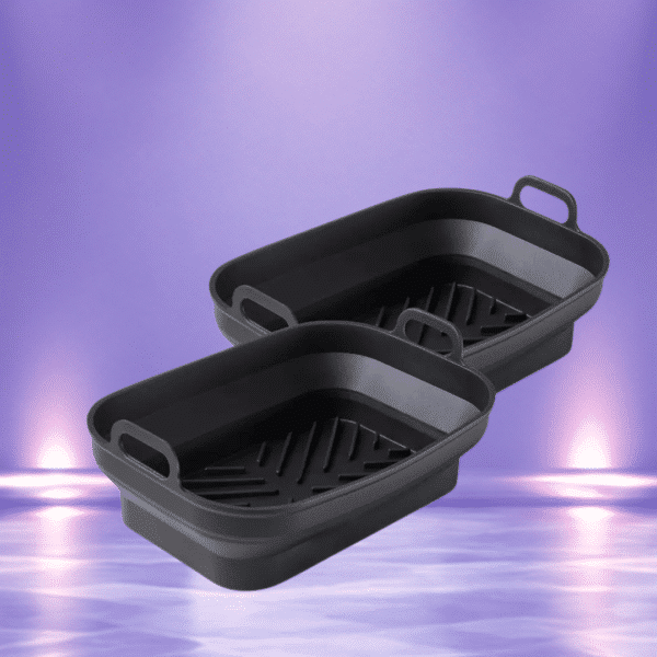 Tower Set of 2 Silicone Air Fryer Rectangular Foldable Trays Or £13