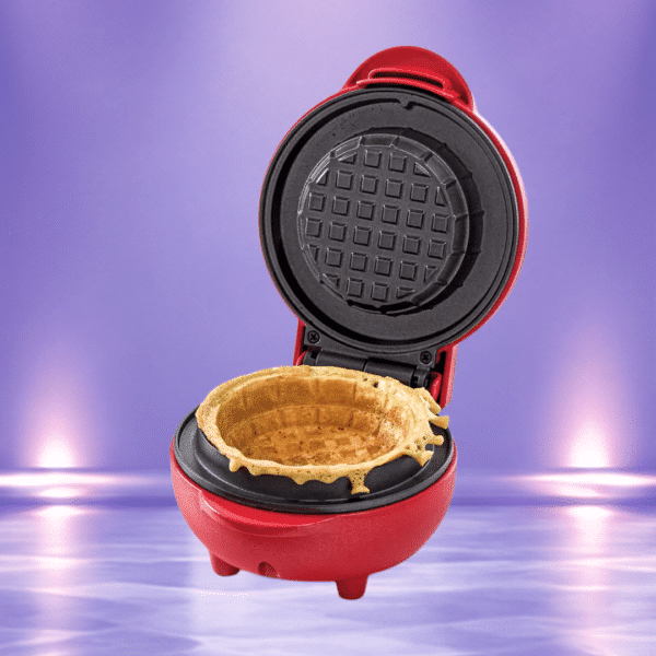 Global Gizmos Waffle Bowl Maker - Red Or £15