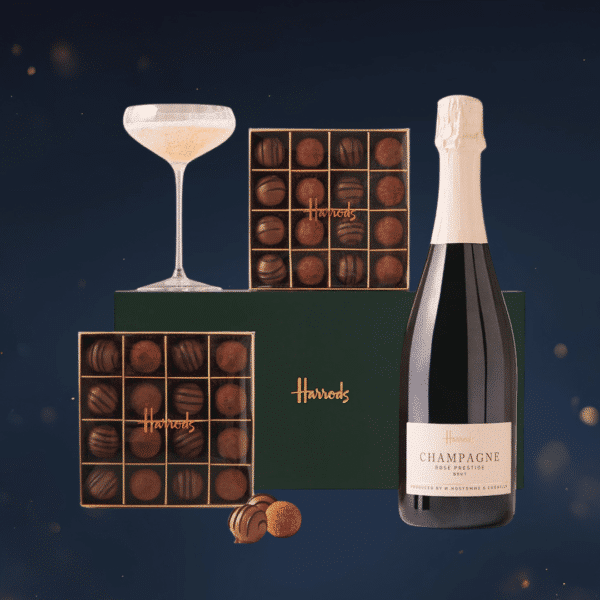 Harrods The Rosé Champagne and Truffles Gift Box Or £85