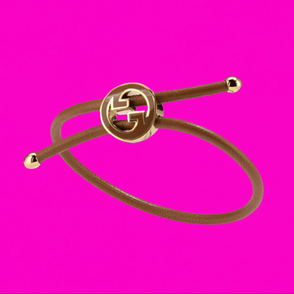Bracelet with enamel Round Interlocking G or £200