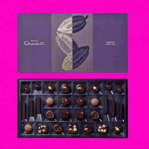 Hotel Chocolat Serious Dark Fix Chocolate Box 29-Piece or £30