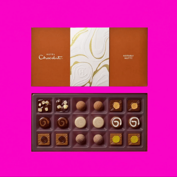 Hotel Chocolat Notably Nutty Chocolate Box 18-Piece Or £20