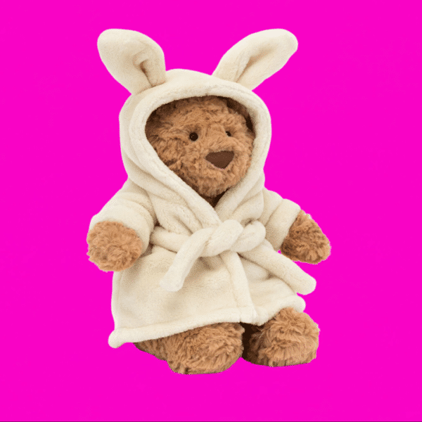 Jellycat Bartholomew Bear ‘Bathrobe’ or £36