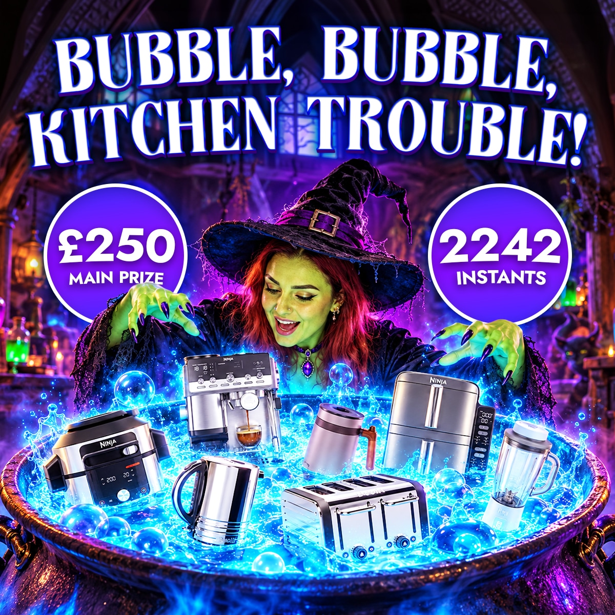 Bubble, Bubble, Kitchen Trouble! (2,242 Instant Wins)