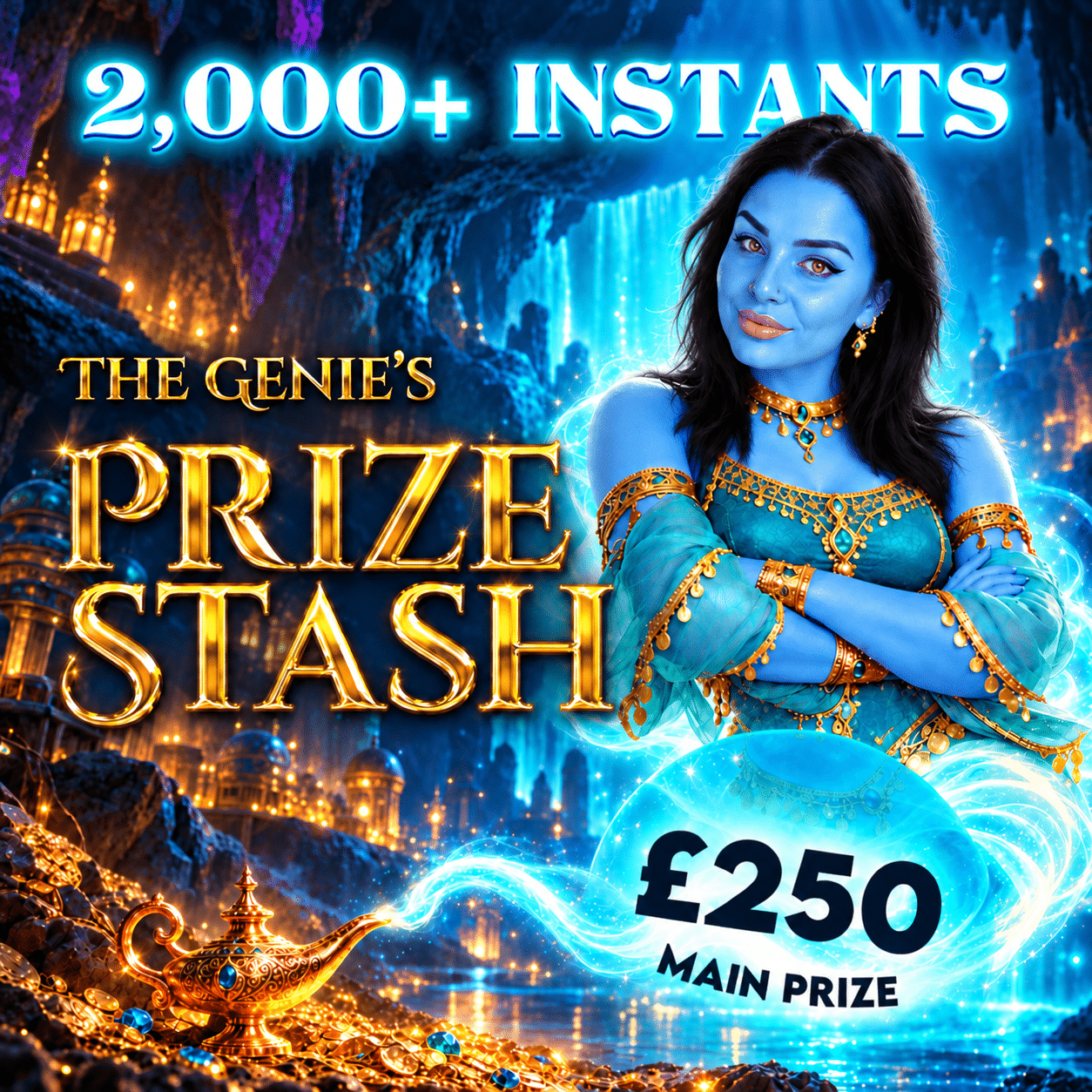 The Genie’s Prize Stash (2242 Instant Wins)