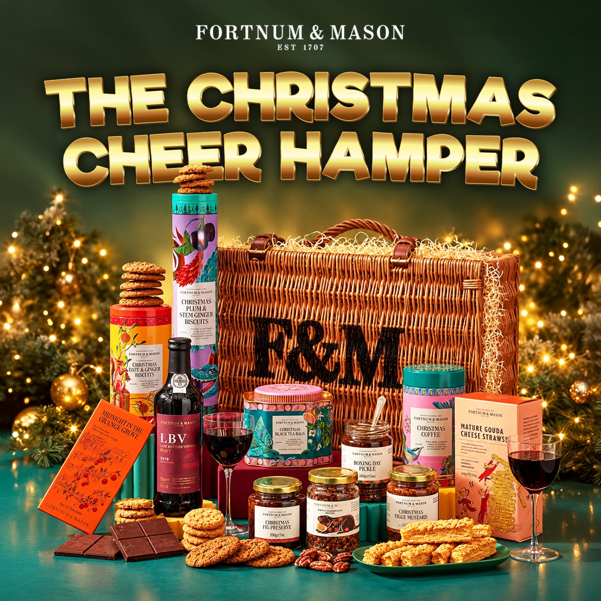 Fortnum & Mason The Christmas Cheer Hamper Or £120